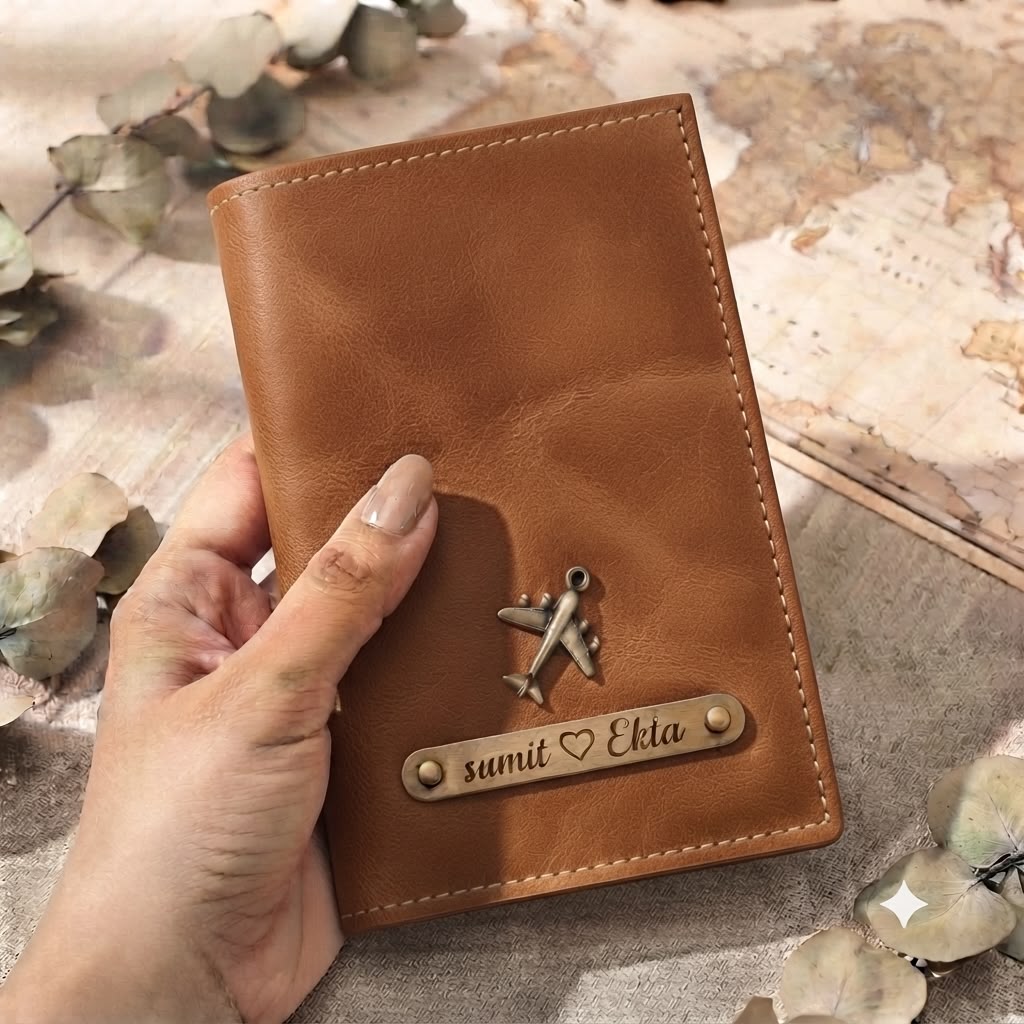 Personalized Passport Cover | Tan | Ozora