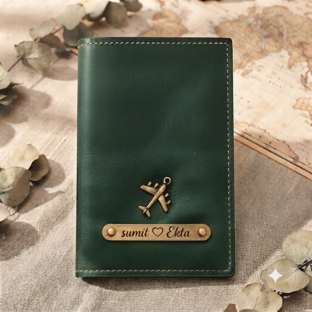 Personalized Passport Cover | Green | Ozora