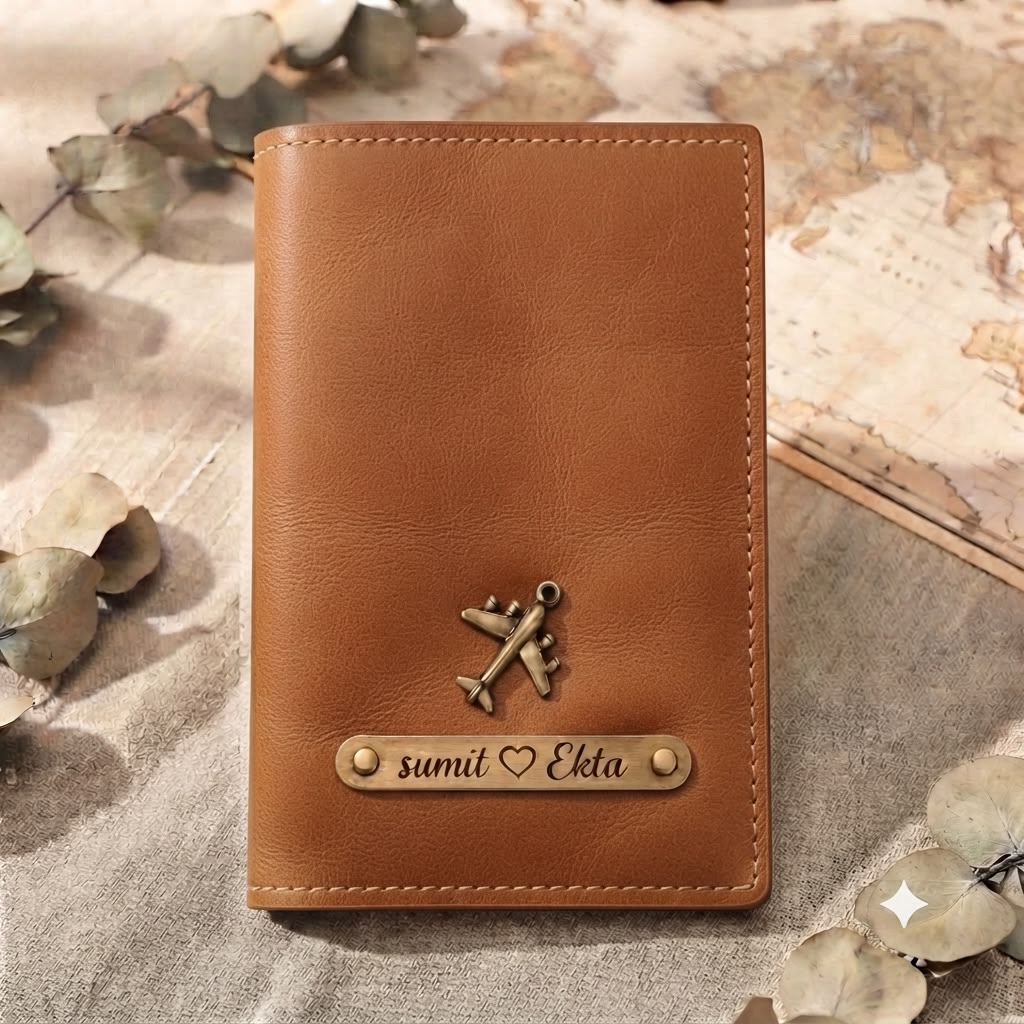 Personalized Passport Cover | Tan | Ozora