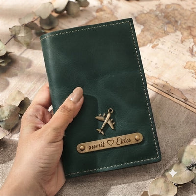 Personalized Passport Cover  | Green | Ozora