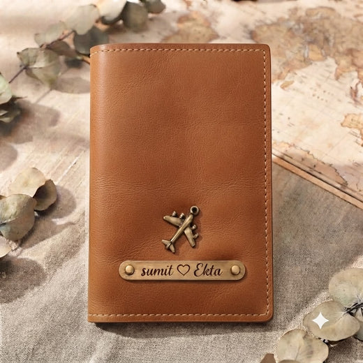 Personalized Passport Cover  | Tan | Ozora